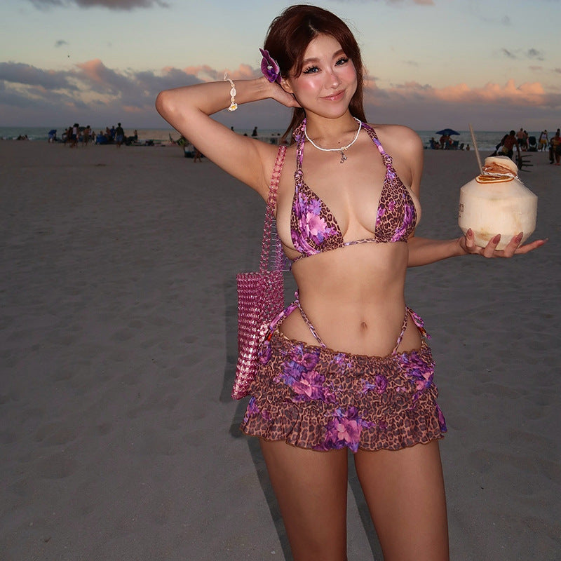 Purple Leo Bikini Set