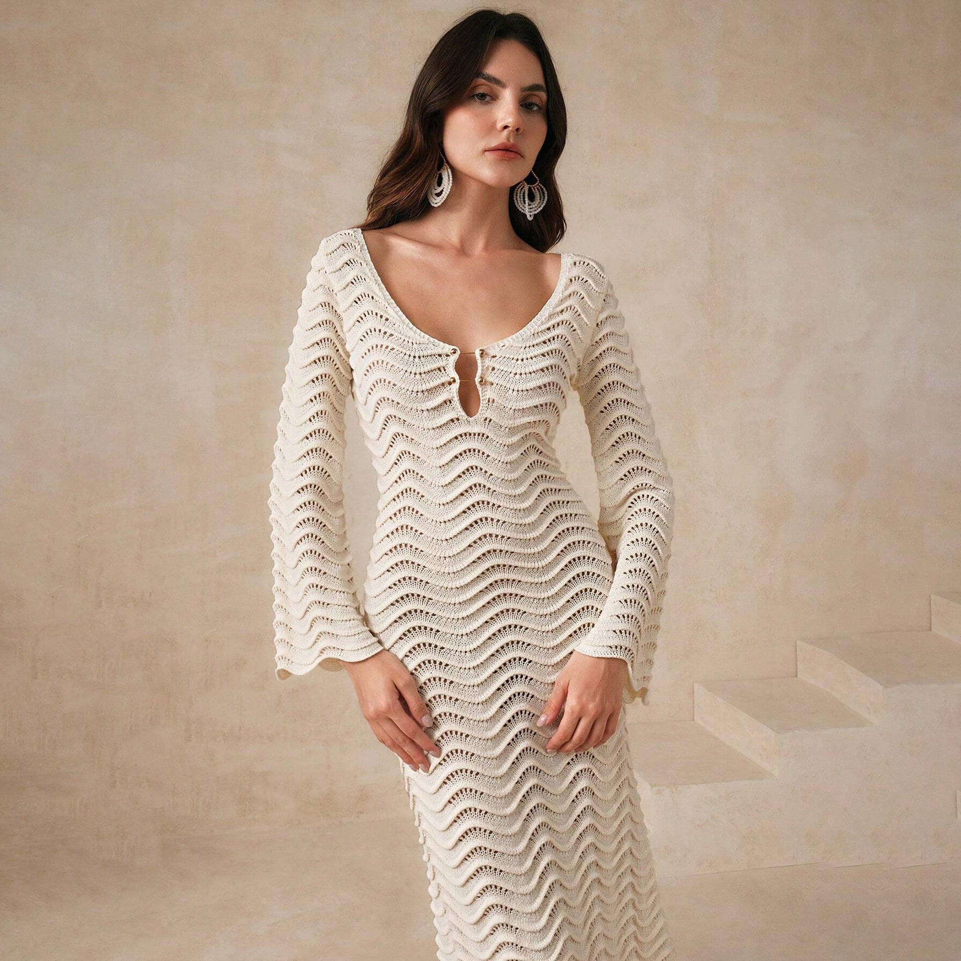 Costa del Sol Knitted Beach Cover-up