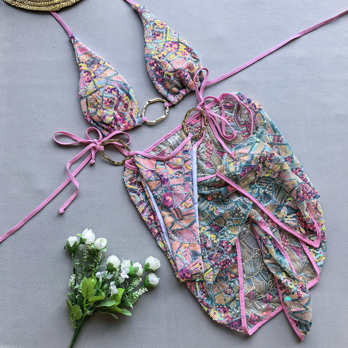 Pretty in Pink Bikini Set